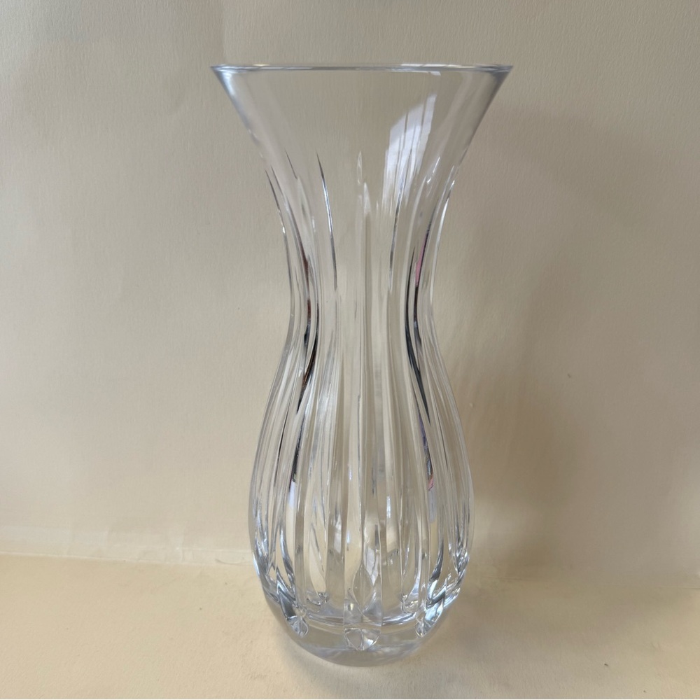 Miller Rogaska Crystal Fluted Vertical Cut Fluted 7” Vase.